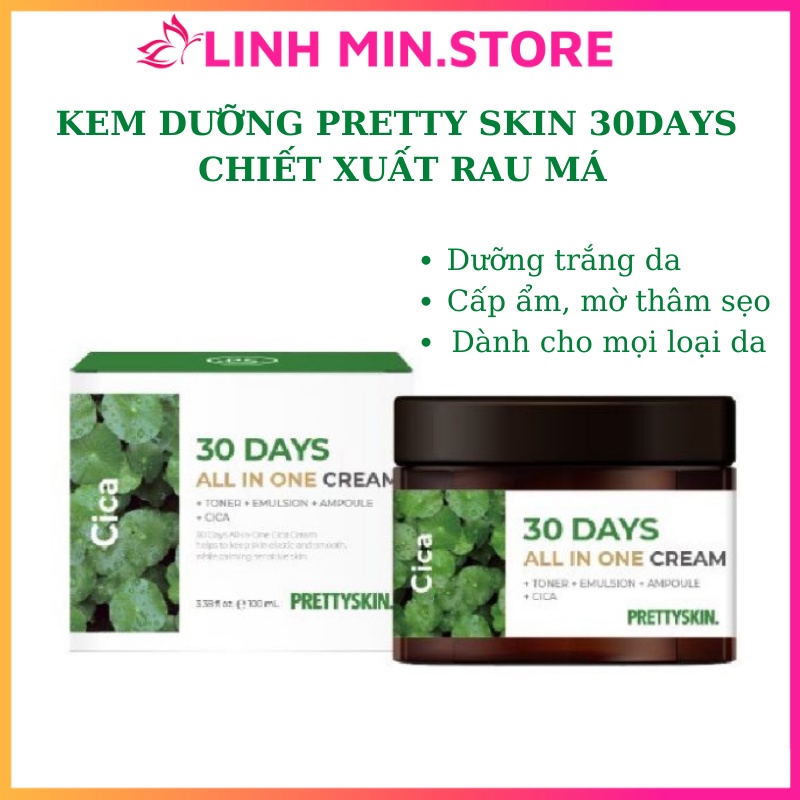 Kem Dưỡng RAU MÁ CICA Prettyskin 30DAY