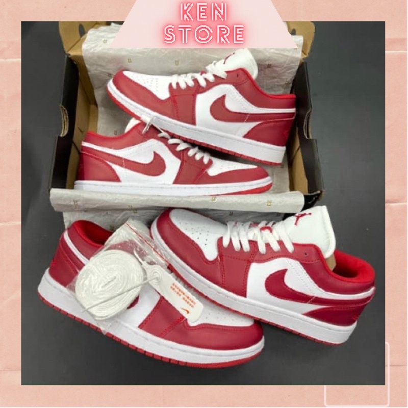 (ẢNH THẬT 1.1) Jordan low GYM RED đỏ trắng chuẩn 11 Trung