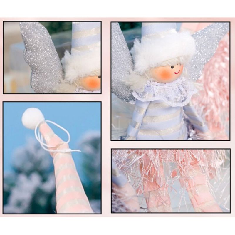 Búp Bê Thiên Thần Nhồi Bông Trang Trí Cây Thông Giáng Sinh