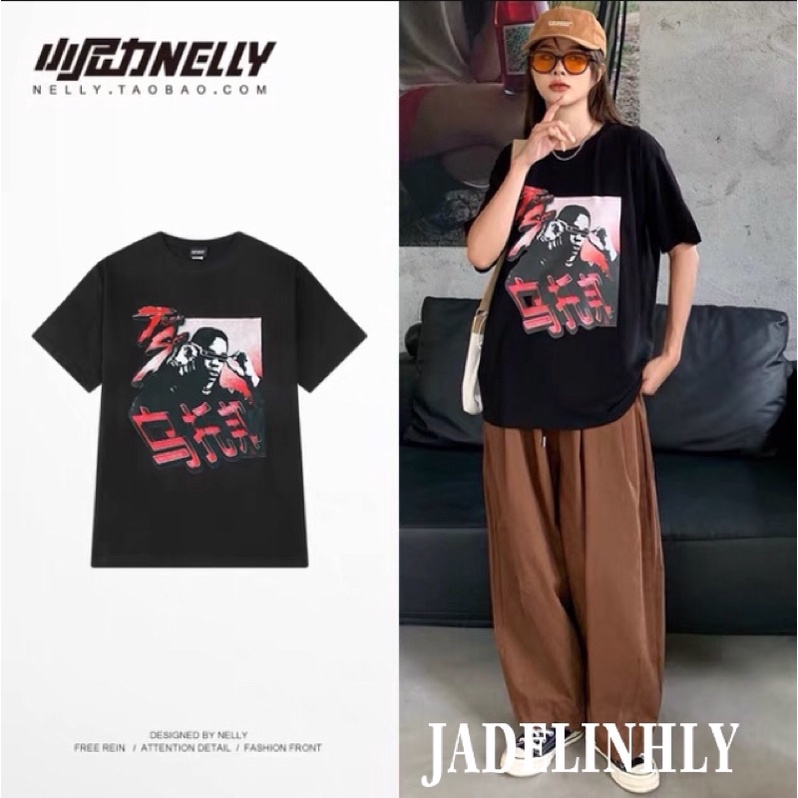 Áo phông nelly heybig sale (có sẵn) đeo kính