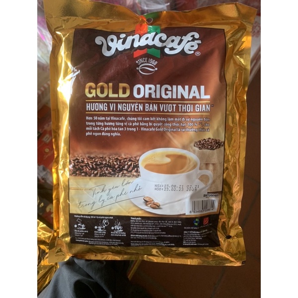 Cà Phê Hoà Tan 3 Trong 1 Vinacafe Since 1968 Bịch 24 gói
