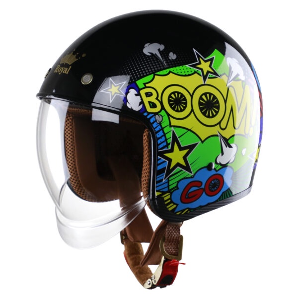 Mũ bảo hiểm 3/4 Royal kính âm tem các loại chính hãng, bảo hành 12 tháng