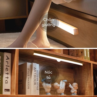 Đèn Led Cảm Biến Chuyển Động Không Dây, Đèn Cảm Ứng Sạc Tích Điện Gắn Cầu Thang Tủ Quần Áo