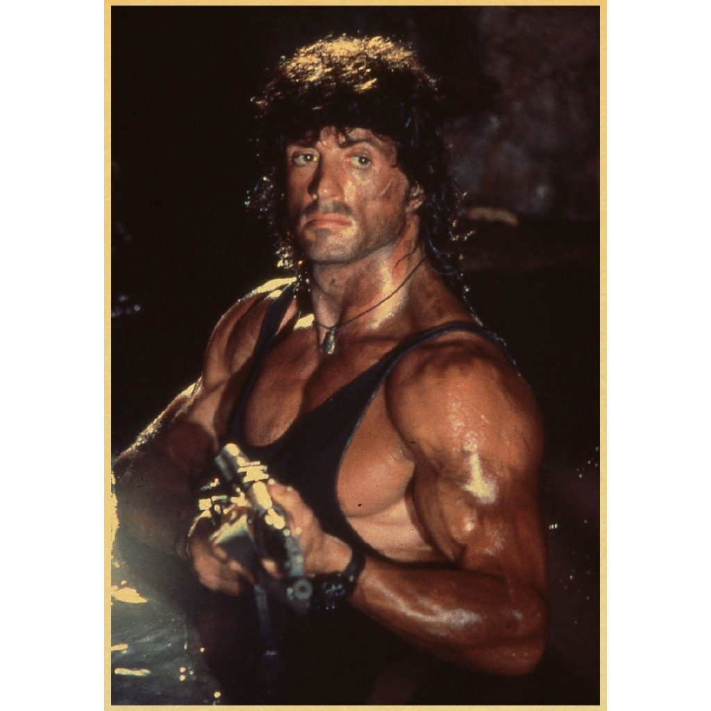 Poster Phim First blood 1 / Rambo Phong Cách Retro
