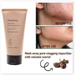 [Mã chiết khấu giảm giá mỹ phẩm chính hãng] Sữa rửa mặt innisfree jeju tro núi lửa