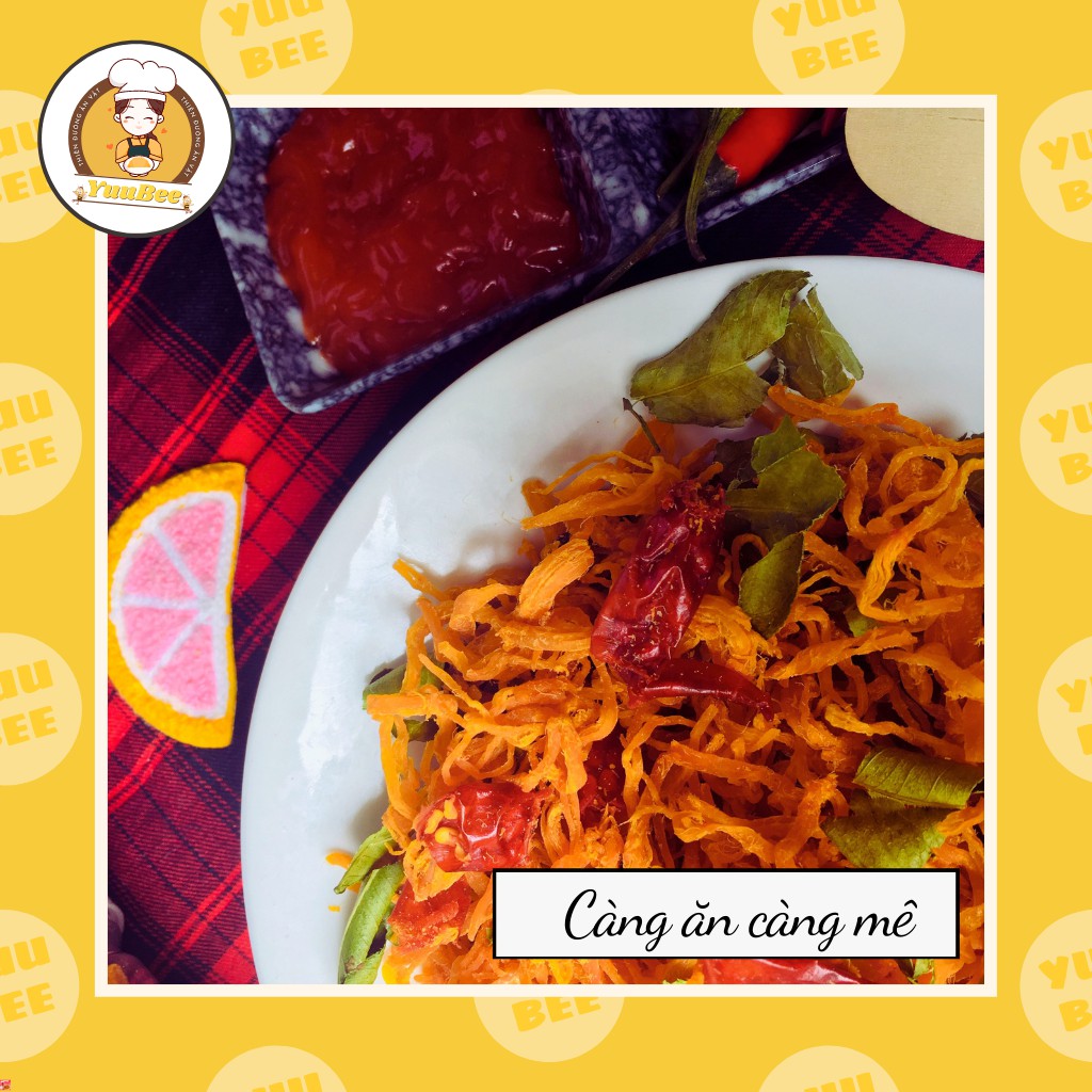 Khô gà lá chanh xé cay siêu ngon 300g YUUBEE - Đồ ăn vặt Việt Nam - Ăn vặt YuuBee | BigBuy360 - bigbuy360.vn