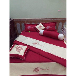 BỘ CHĂN GRA PHỦ SATIN (COTTON LỤA) CAO CẤP PADORA