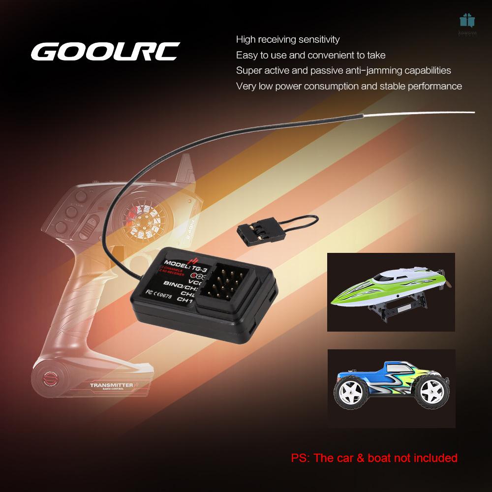 Set 2 Bộ Thu Truyền Tín Hiệu GoolRC TG-3 2.4G 3CH TG3 AUSTAR AX5S Dành Cho Tàu Thuyền / Thuyền Điều Khiển Từ Xa