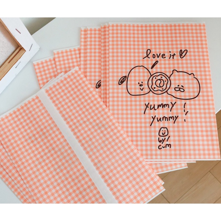 1 túi GIẤY LOVE IT YUMMY YUMMY đựng thực phẩm, hàng hóa, quà tặng size 14x20cm