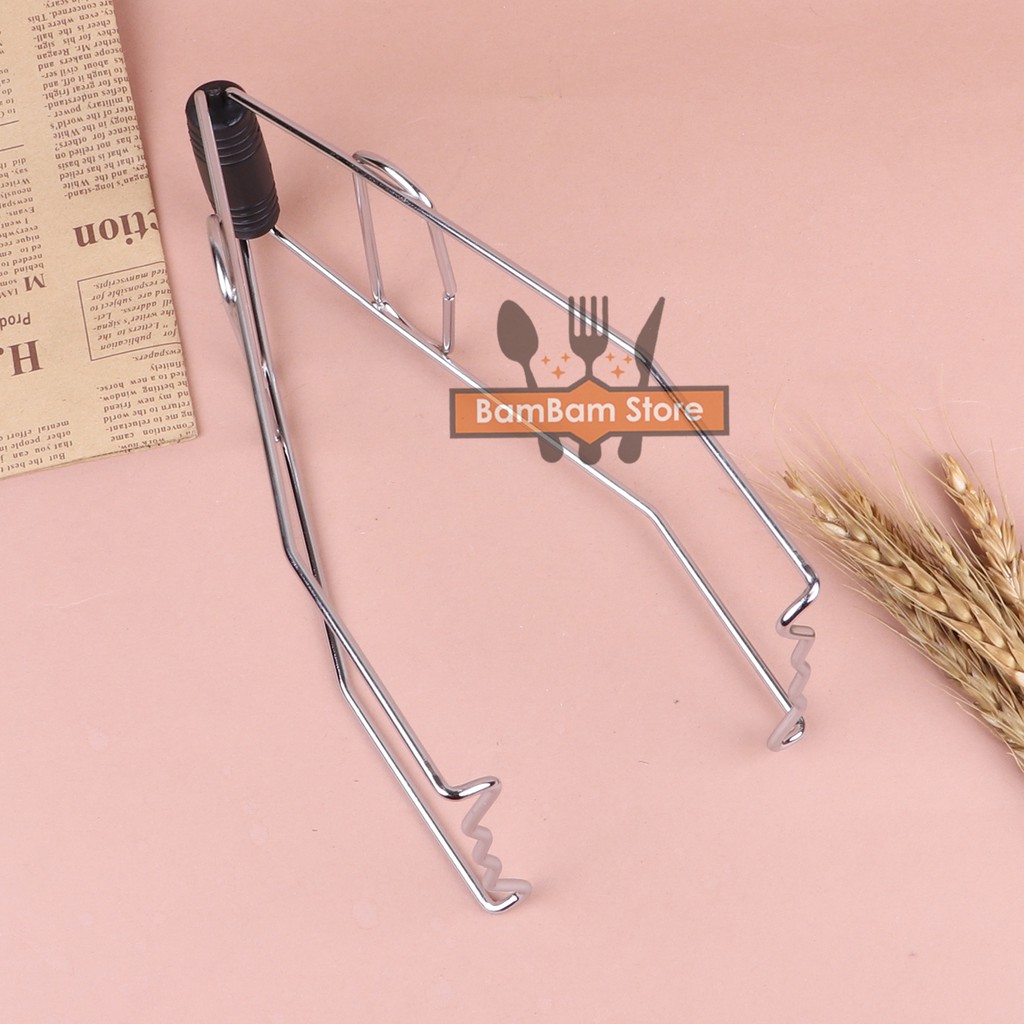 Dụng cụ gắp nóng nồi, xoong, dĩa inox Bam House có bọc cao su cao cấp GNN01 - BamBam Store | BigBuy360 - bigbuy360.vn