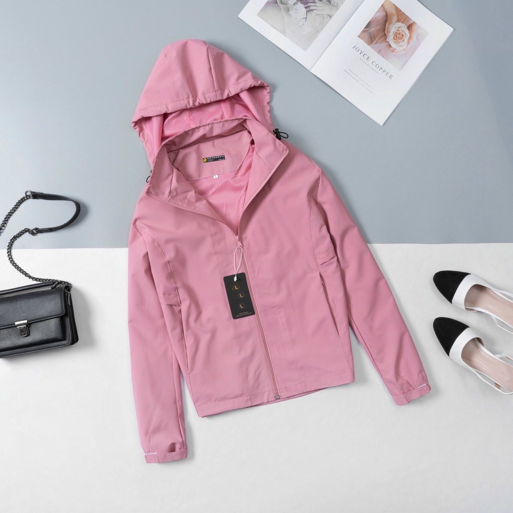 Áo khoác gió nữ MIA 1992 - Áo khoác gió VNXK 2 lớp lót chất gió tráng bạc, chống nước,chống gió, ngăn tia UV