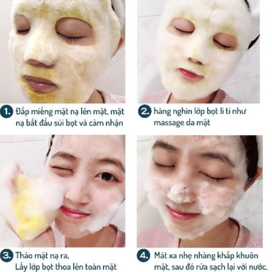 Mặt Nạ Thải Độc Sum Trắng  Hàn Quốc-Mask Sủi Bọt Hút Chì