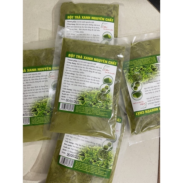 Bột trà xanh (50gr) chợ quê