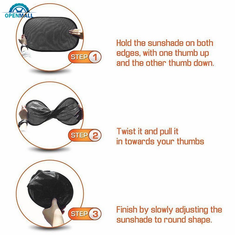 OM 5pcs/set Car Side Rear Window Windshield Mesh Sunshade Visor Cover Shield