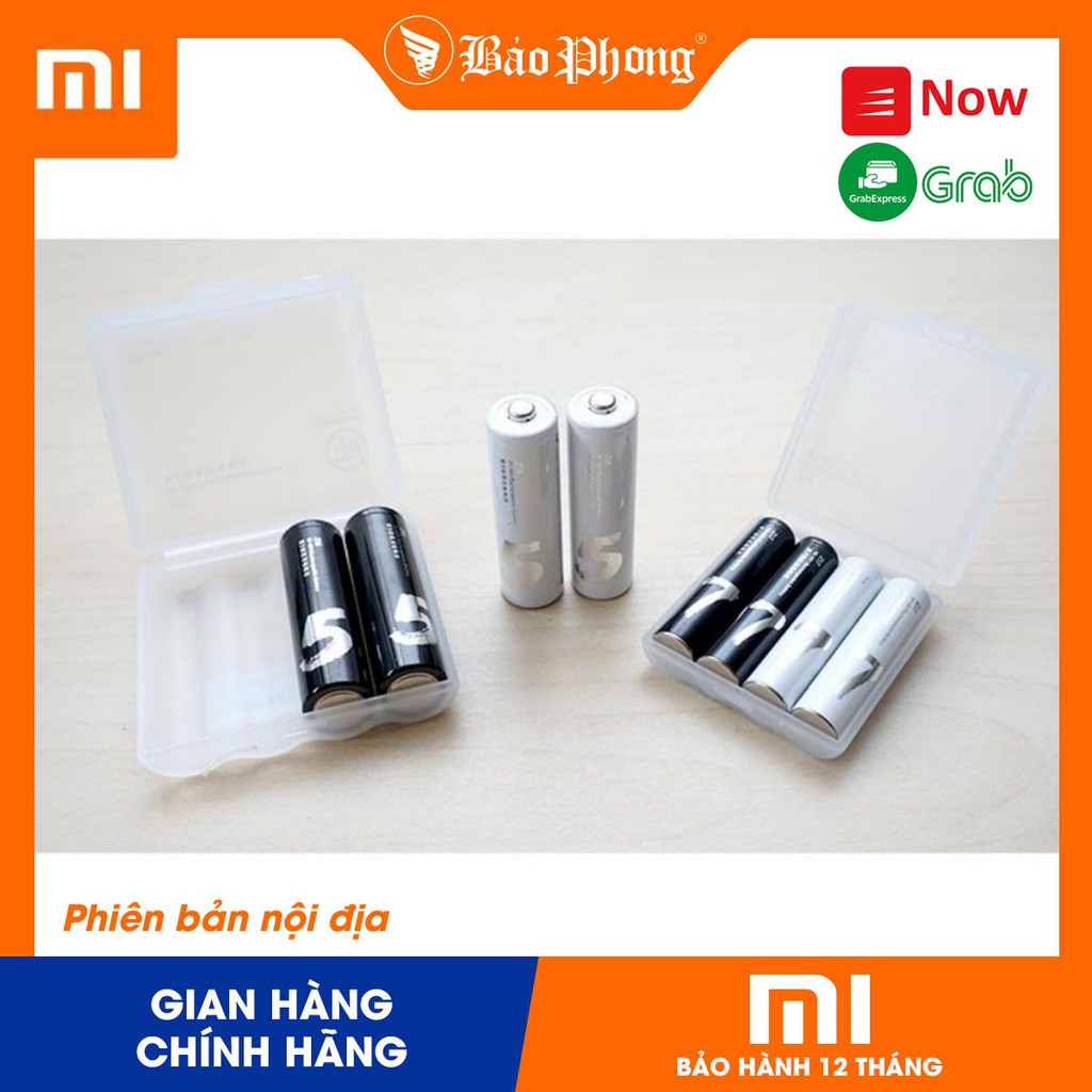 4 viên Pin tiểu sạc nhiều lần AA ,AAA Xiaomi Rechargeable Batteries ZI5 / ZI7