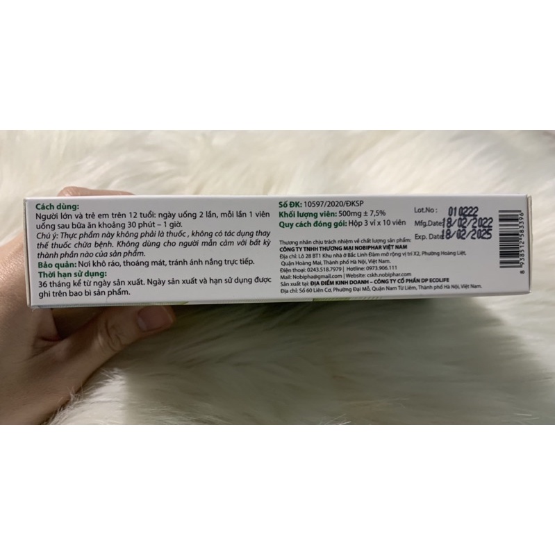 TĂNG ĐỀ KHÁNG MODULIN TABLE- Thymomodulin Beta Glucan- hộp 30 viên