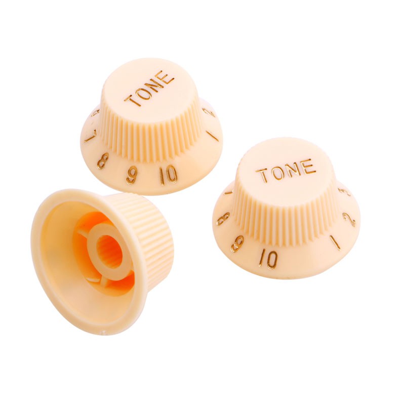 SUP Retro Style 1 Volume 2 Tone Knob Button Guitar Control Knobs For FD ST Cream