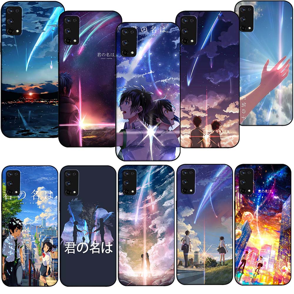 Ốp Điện Thoại tpu Silicon Mềm Màu Đen Hình anime your name sl50 Cho realme 8 4g 8 5g 8 pro xt x2 pro