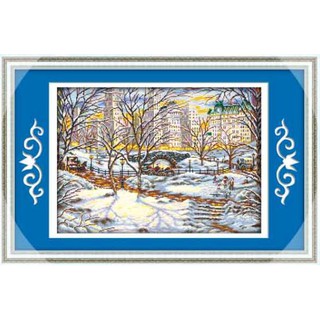 Tranh thêu chữ thập mùa đông thơ mộng ry10918 kt:73x54cm