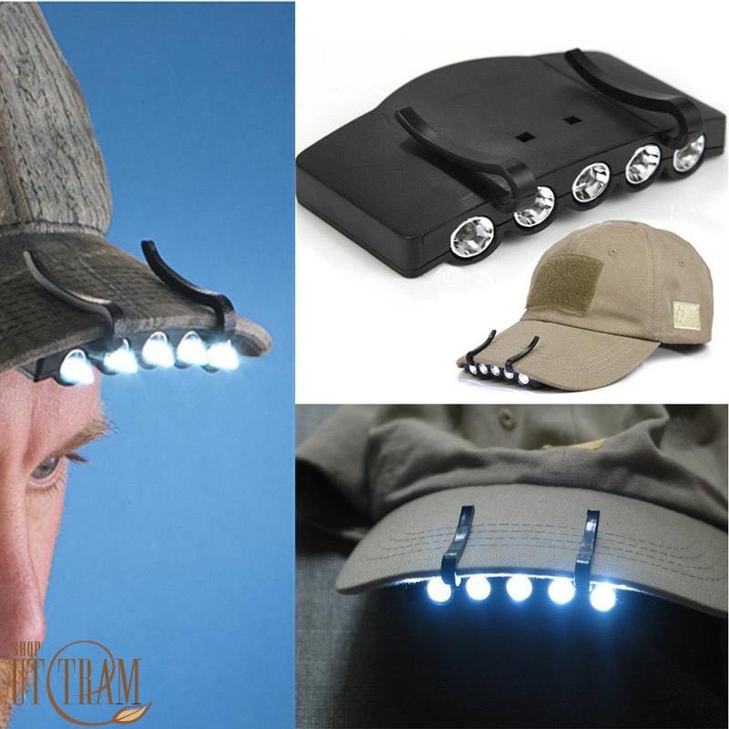 Đèn led gắn nón đi phượt