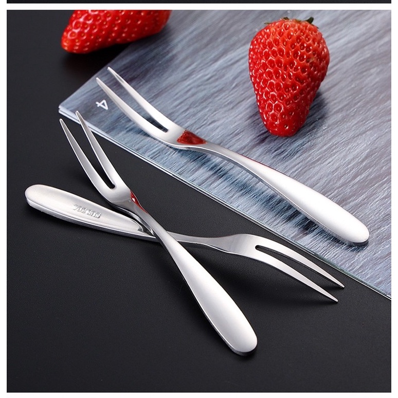 Nĩa ăn trái cây, nĩa ăn bánh mức inox 304 phong cách sang trọng cao cấp