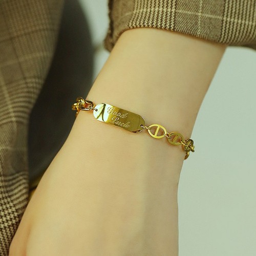 Lắc Tay Dây Xích Good Luck Titan Ko Đen TT 3192