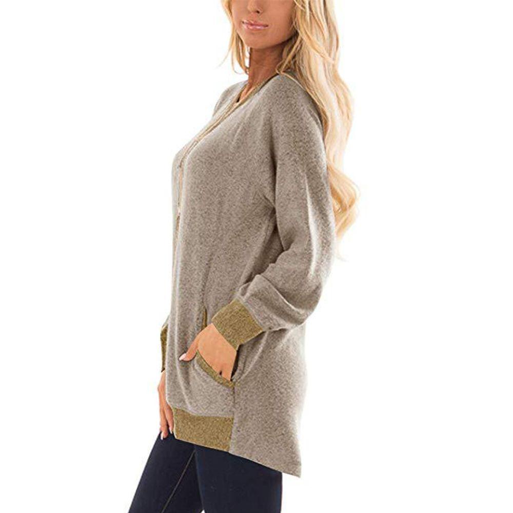 Bsuns Femme Áo Hoodie Tay Dài Oversized Mặc Ngoài Trời Cho Nữ