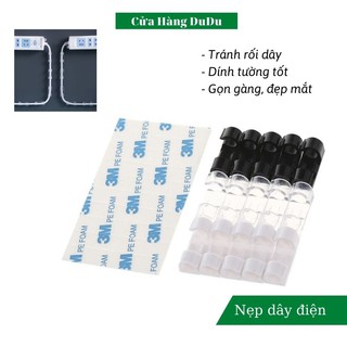 🌻 Nẹp Cố Định Dây Điện Dây Cáp Sạc Dán Tường [3 MÀU] Nẹp Đi Dây Điện Cáp Sạc Chống Rối NC5036 🌻