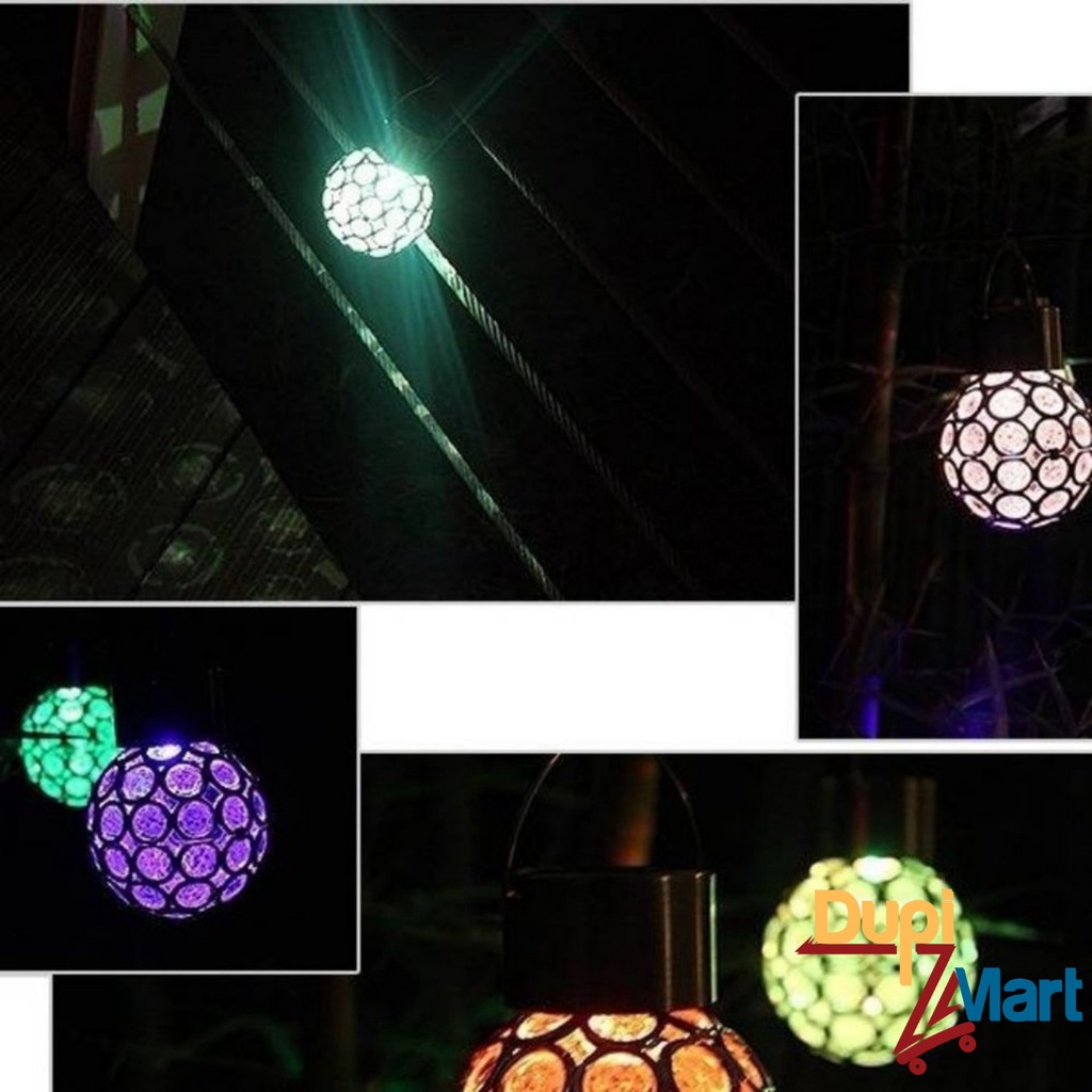 Đèn Led Cầu Đổi Màu Decor Trang Trí Treo Ngoài Trời Sân Vườn Sử Dụng Năng Lượng Mặt Trời