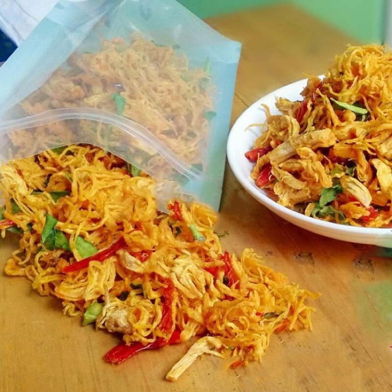 Khô Gà Lá Chanh Túi Zip 100Gr đồ ăn vặt ngon giá rẻ sài gòn - gia lai market