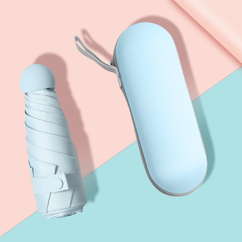 Dù mini Chống Nắng / Tia UV Dạng Xếp Hình Viên Thuốc mini Phong Cách Bắc Âu Sự Bảo Vệ