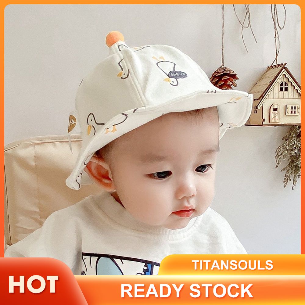 Mũ Tai Bèo Vải Cotton In Hình Quả Dứa Thời Trang Xuân Hè Cho Bé 6-24 Tháng Tuổi