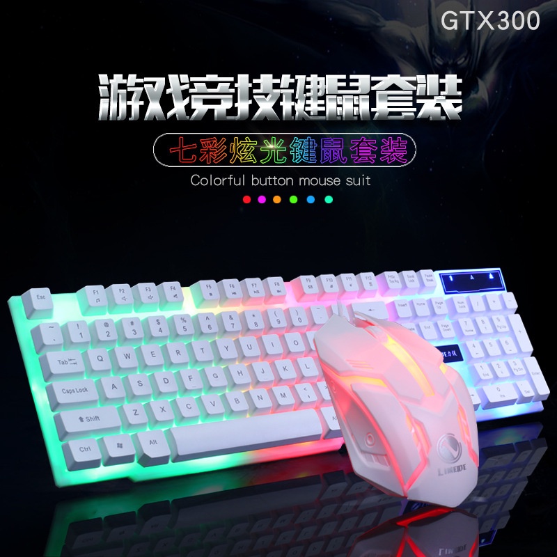 Bàn Phím Máy Tính gaming Đèn nét 7 màu + chuột hàng chất lượng