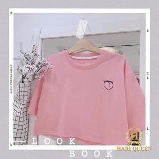 Áo croptop logo đào LDU0320