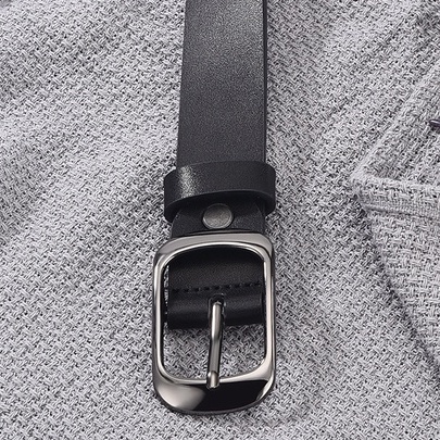 Thắt Lưng Nam Unisex Da Bò ForD Loki Accessories Màu Đen Đẹp Bản Nhỏ Nam Nữ Phong Cách Hàn Quốc Cao Cấp