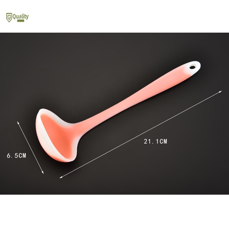 Muỗng múc canh bằng silicon chống dính chịu nhiệt cao tiện dụng