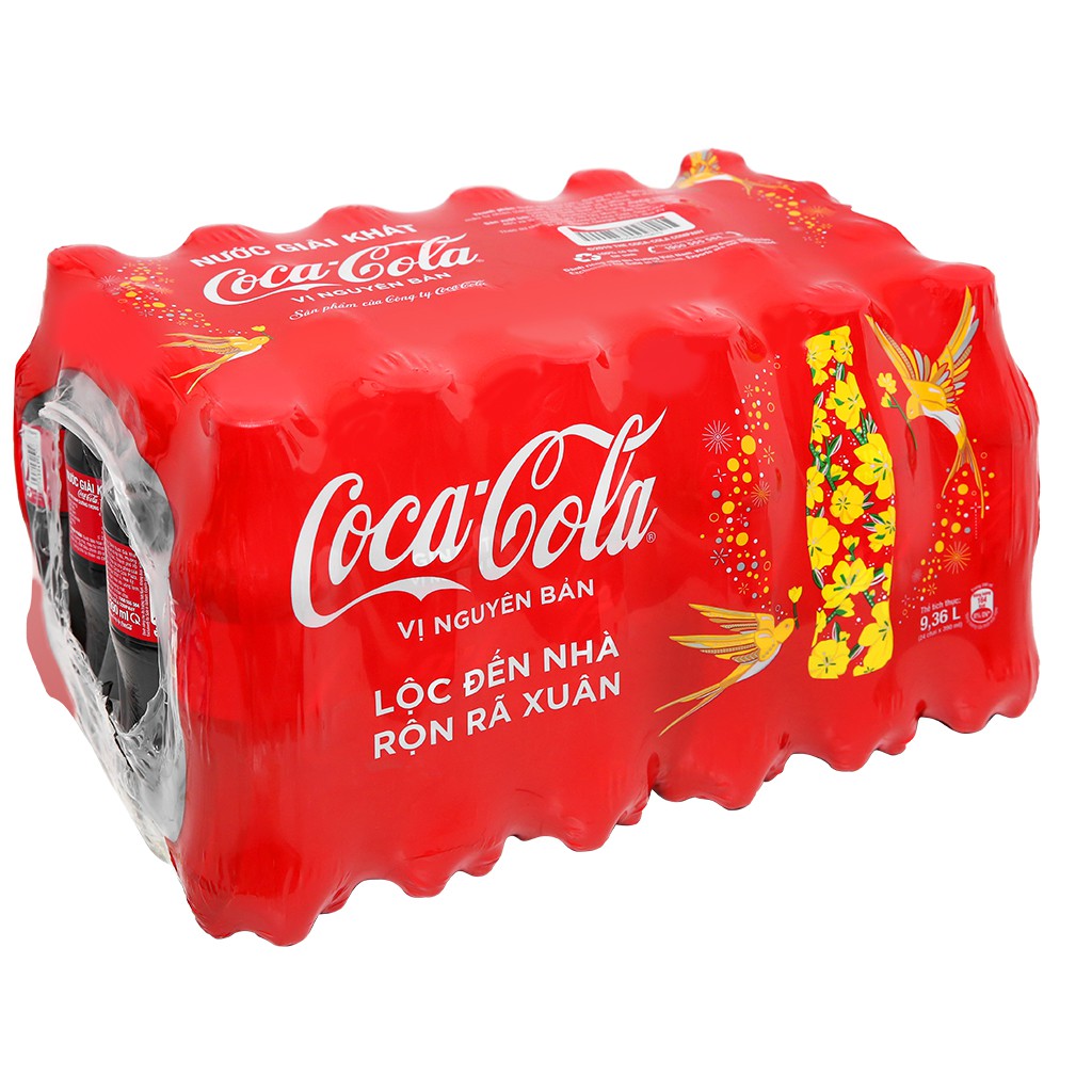 Thùng 24 chai nước ngọt Coca Cola 390ml