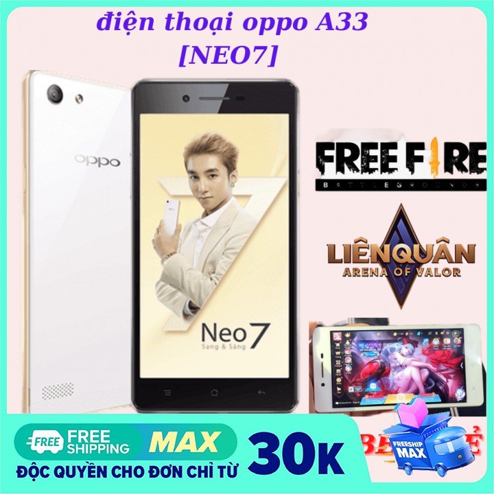 điện thoại cảm ứng OPPO A33 giá rẻ BẢO HÀNH CHÍNH HÃNG -CHƠI LIÊN QUÂN MƯỢT
