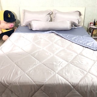 Bộ drap-ra-ga phi phối thường ko mền/chăn 1m6/1m8 màu 107/07.
