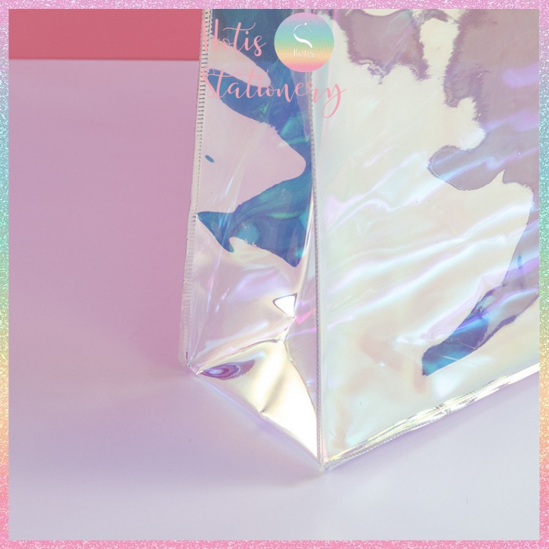 Túi quà tặng cầm tay hologram bling bling hot trend - 2 size