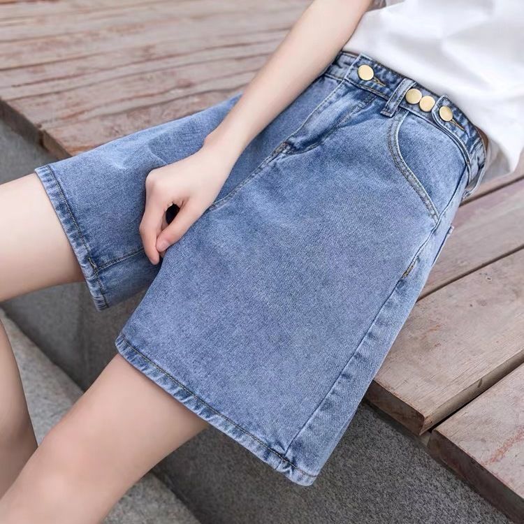 Quần short BH denim oversized thời trang cho nữ