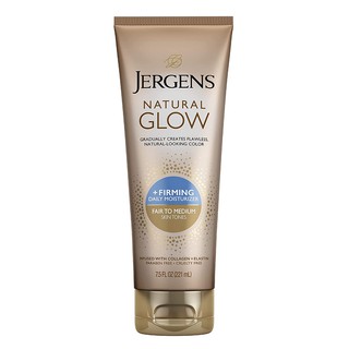 Dưỡng thể giúp săn và nâu da Jergens Natural Glow + FIRMING Self Tanner mẫu mới Medium to tan
