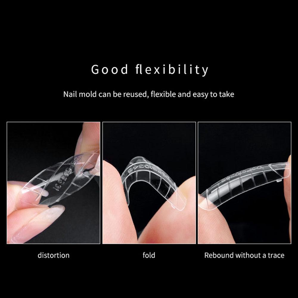 Bộ 120 Móng Tay Giả Trong Suốt Bằng Acrylic