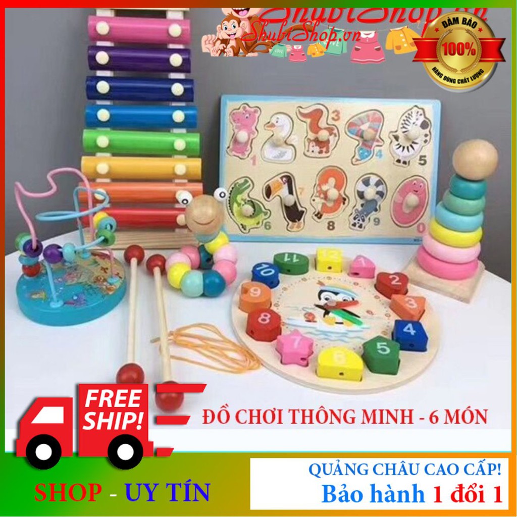 Đồ Chơi Gỗ Thông Minh MONTESTSORI Cho Bé [LOẠI 1] Phát Triển Não Bộ -Tư Duy  - Shubishop.vn tại Hà Nội