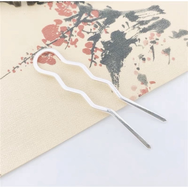 1 Phôi, Cán Trâm Chữ U Dẹt Lượn Sóng 12*70mm