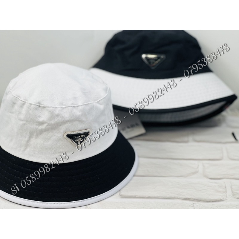 Mũ bucket phối màu - nón tai bèo phối màu logo Pra cực hot thời trang nam nữ