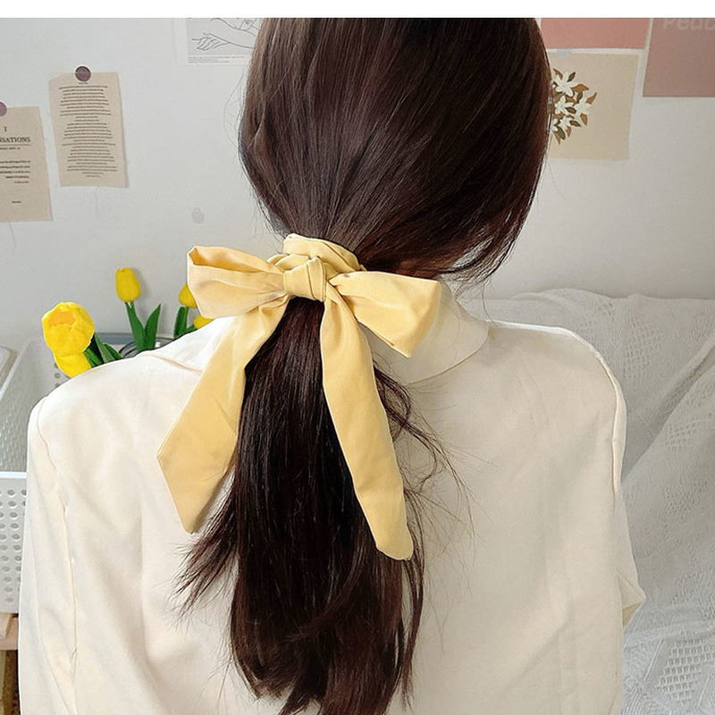 Dây buộc tóc thắt nơ ruy băng xinh xắn thời trang