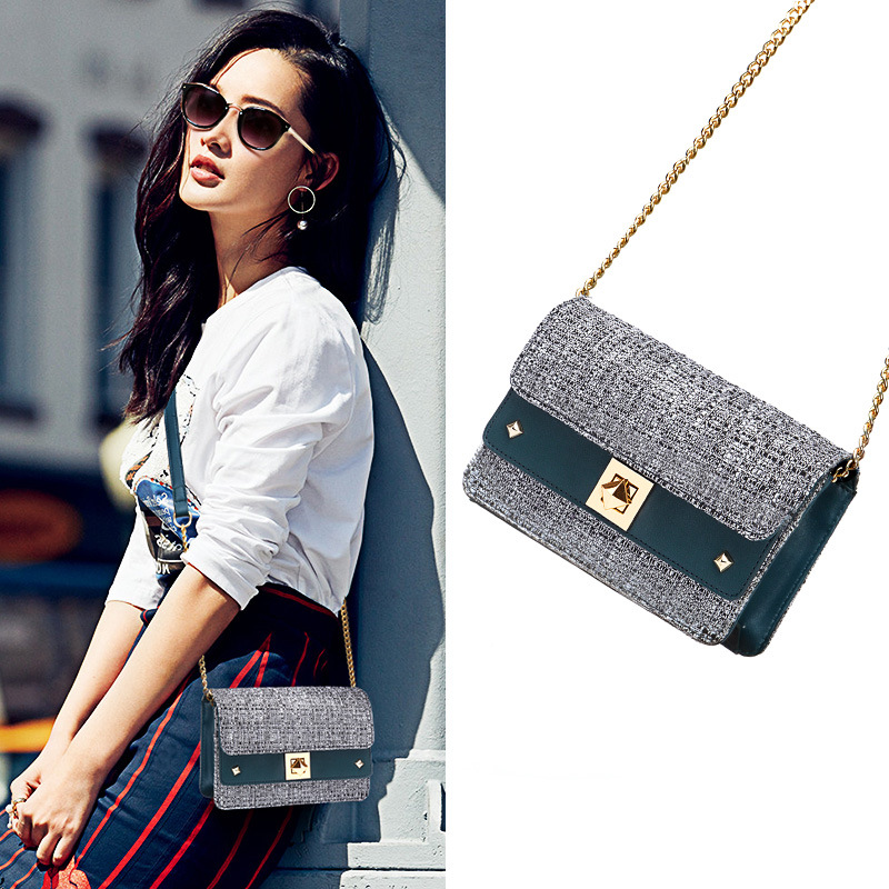 Túi Đeo Chéo Dây Xích Thời Trang Đơn Giản Dễ Phối Đồ Cho Nữ