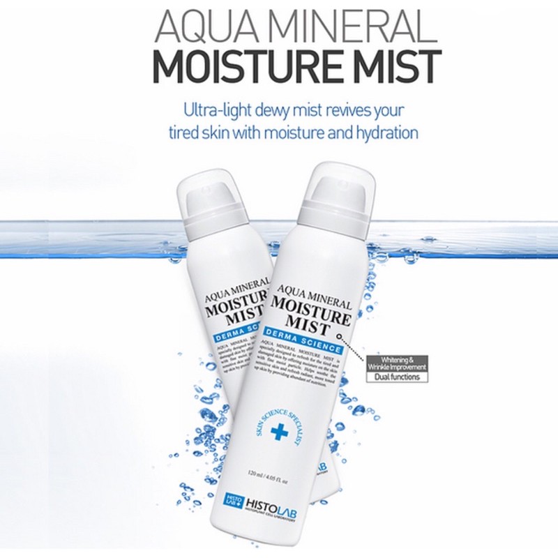 [HISTOLAB]Aqua Mineral Moisture Mist- Xịt khoáng dưỡng ẩm