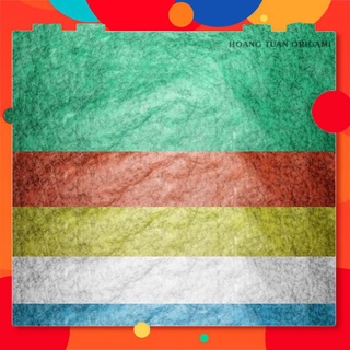 Giấy nhăn nến, giấy 2 màu khổ to, origami paper